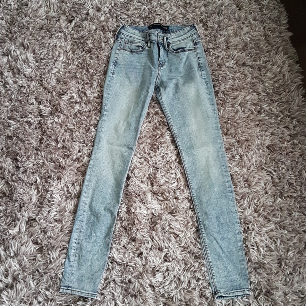 Express performance stretch mid rise jean legging
